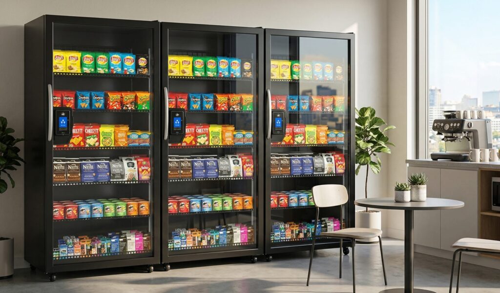 vending smart store ai powered in a breakroom